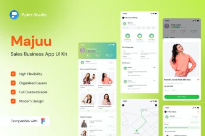 电商销售业务应用 App UI Kit (FIG)