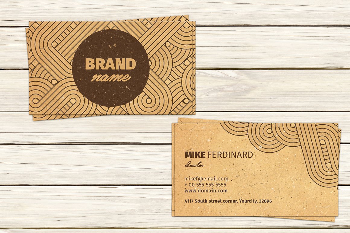 复古艺术名片 Vintage Artistic Business Card