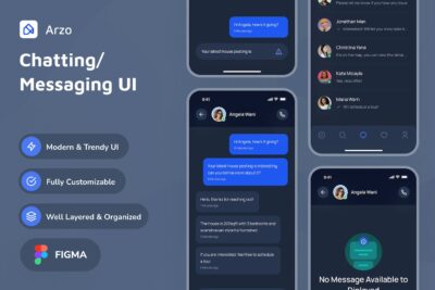 聊天或消息应用App UI Kit (FIG)