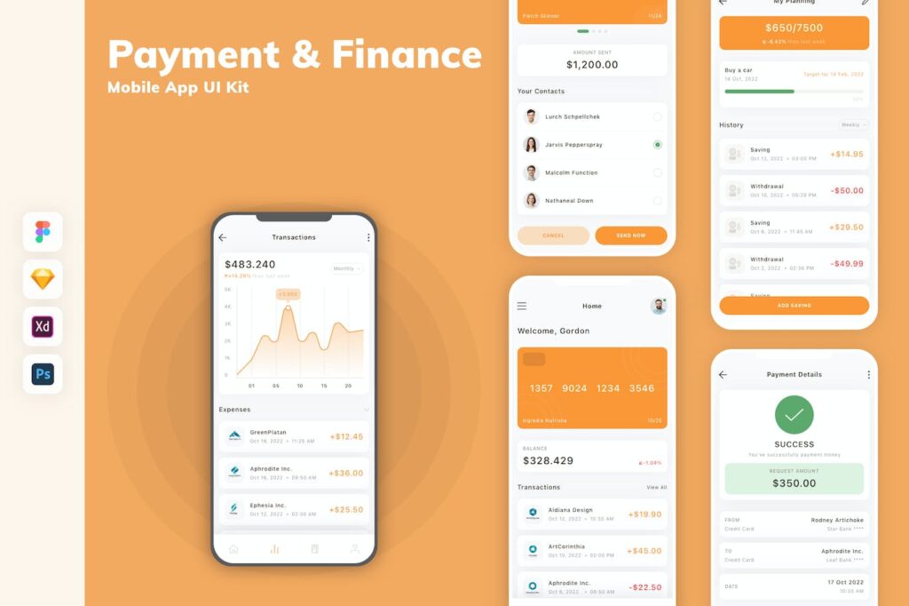 支付与金融移动应用 App UI Kit