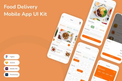 食品配送移动应用 App UI Kit