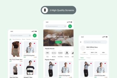 时尚电商主页APP UI KIT (FIG)