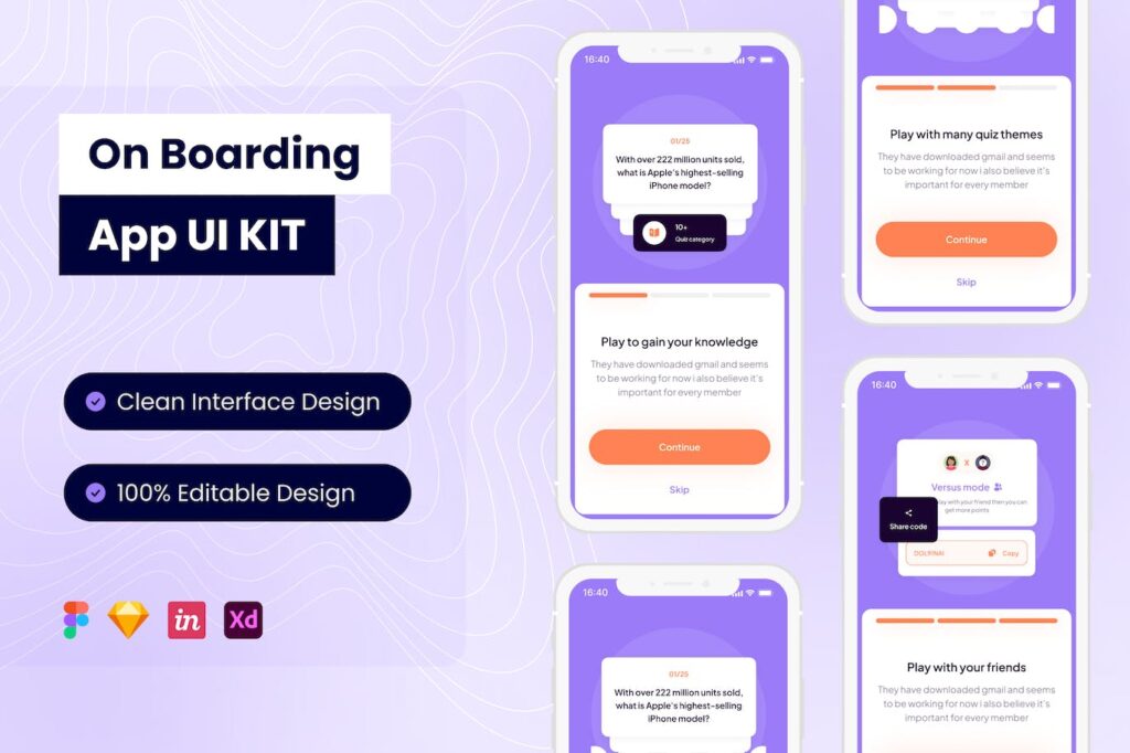 车载移动应用APP UI KIT (FIG,SKETCH,XD)