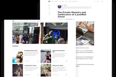 博客皮肤网站模板 Mediumish – Ghost Blogging Theme