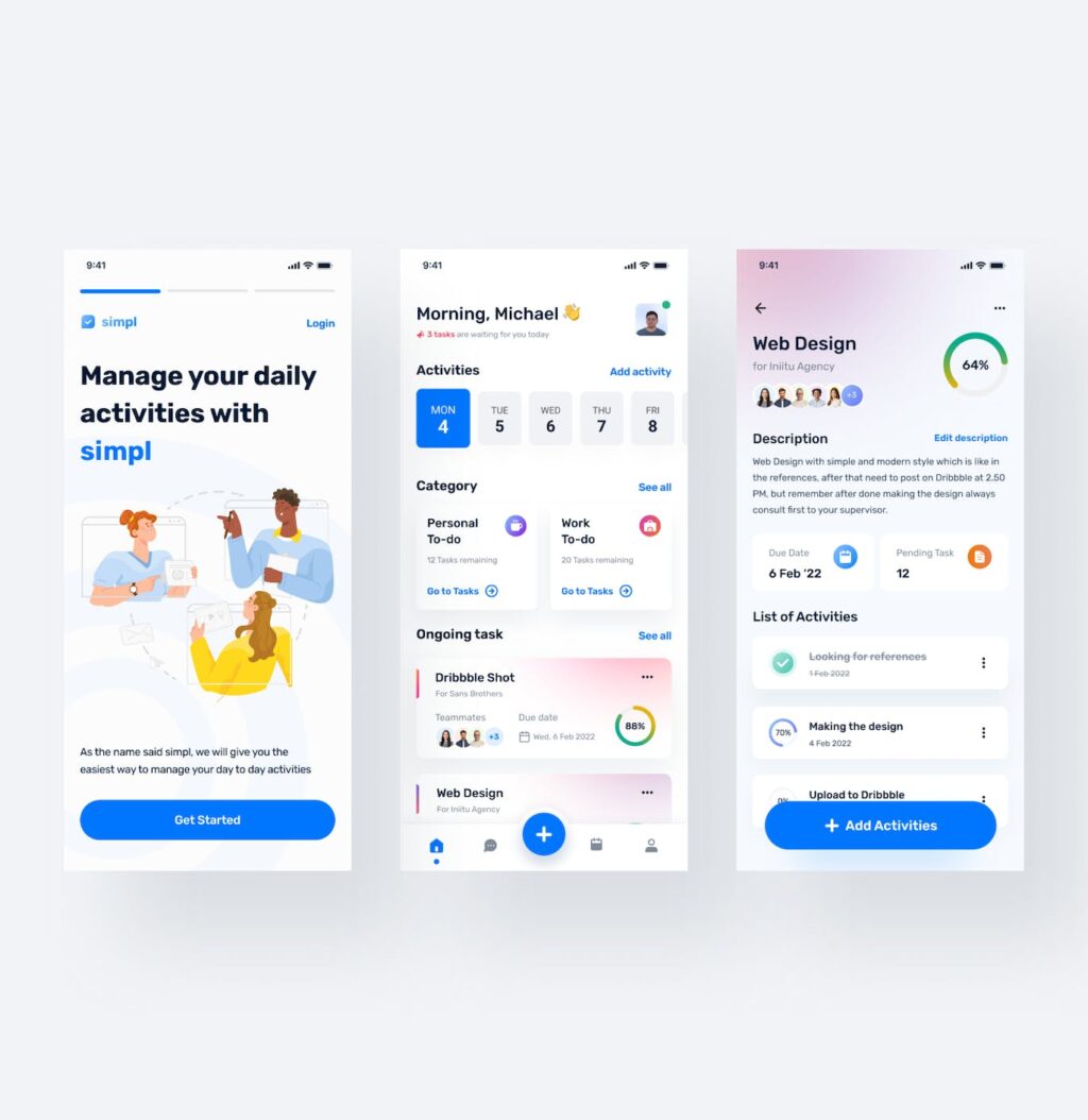 任务管理应用APP UI KIT (FIG)