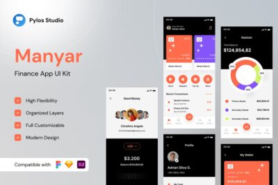 金融移动应用APP UI KIT (FIG)