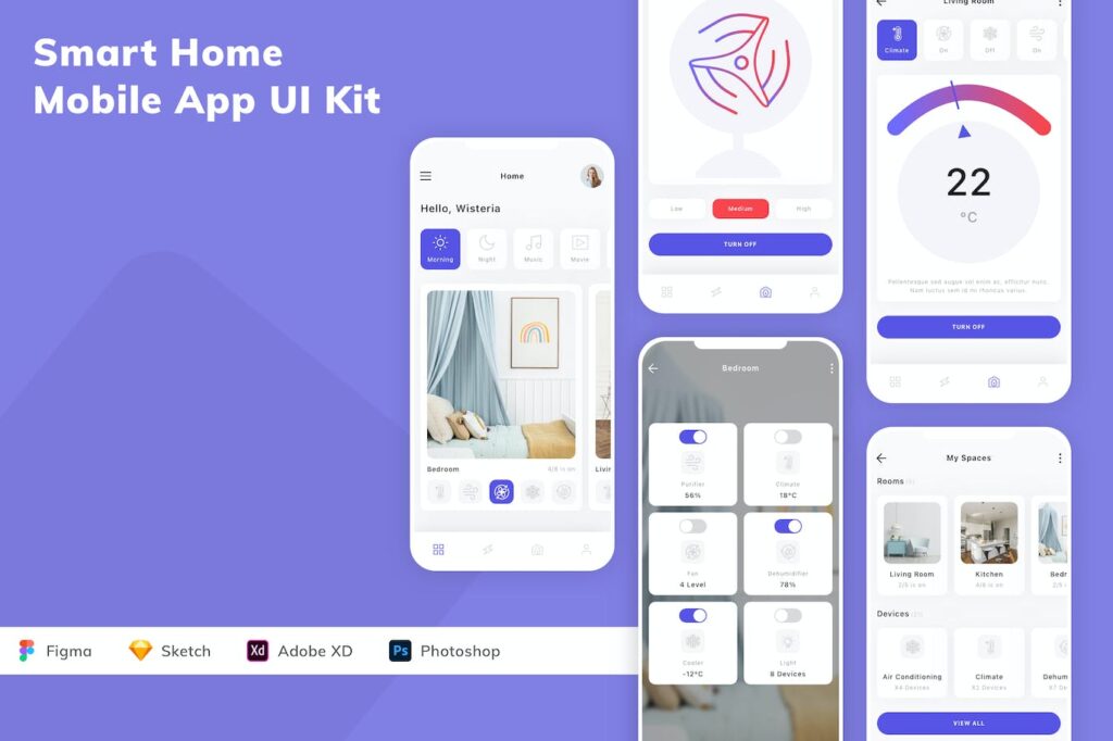 智能家居移动应用APP UI KIT