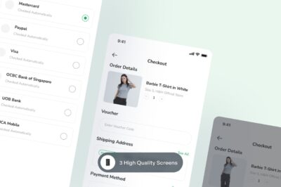 电商结账页面APP UI KIT (FIG)