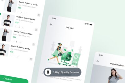 电商 购物车页面APP UI KIT (FIG)