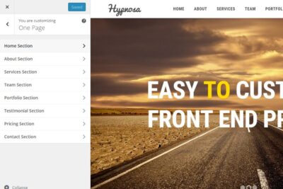 一个页面WordPress主题模板 Hypnosa – One Page WordPress Theme