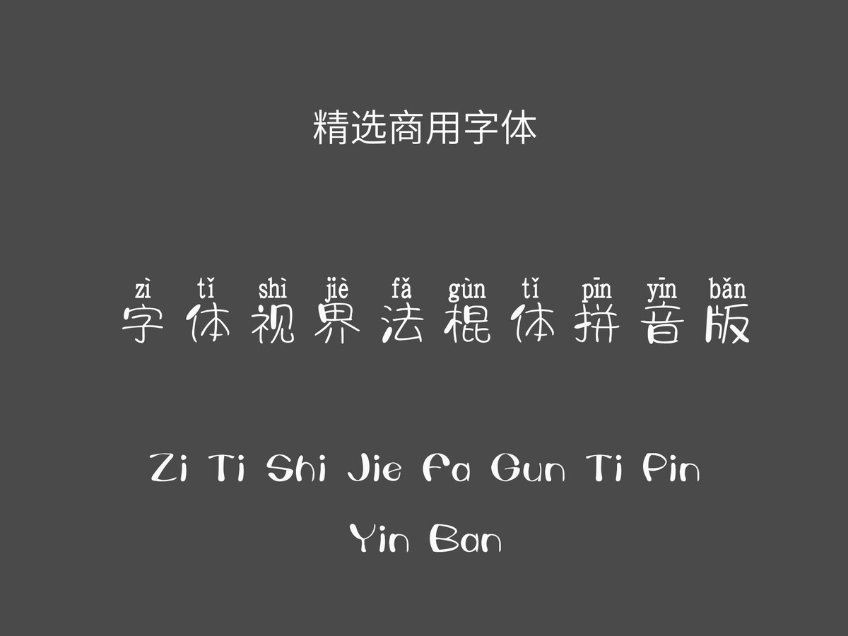 字体视界法棍体拼音版.ttf