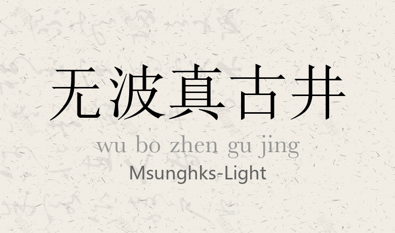 MSungHKS-Light常规.otf (モノ宋)