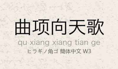 ヒラギノ角ゴ 簡体中文 W3.otf字体下载