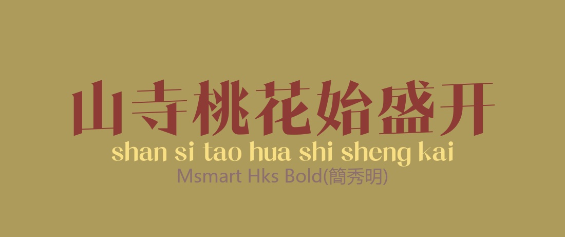 MSmartHKS-Bold常规.ttf字体