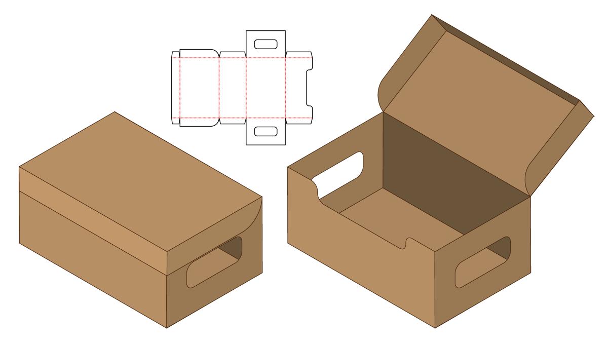 3D展示纸盒模板包装盒子纸箱刀模(8).eps