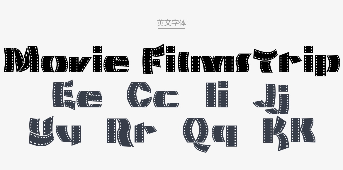 Movie Filmstrip.ttf字体