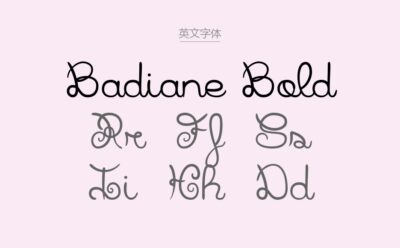 Badiane Bold.ttf字体下载