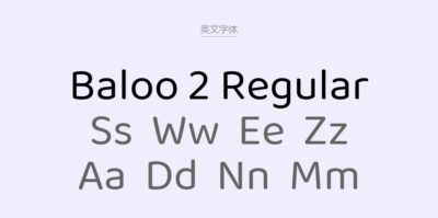 Baloo 2 Regular.ttf字体下载