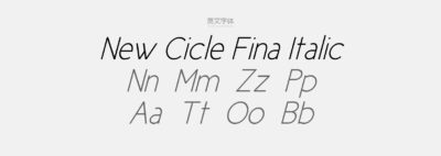 New Cicle Fina Italic.ttf字体下载