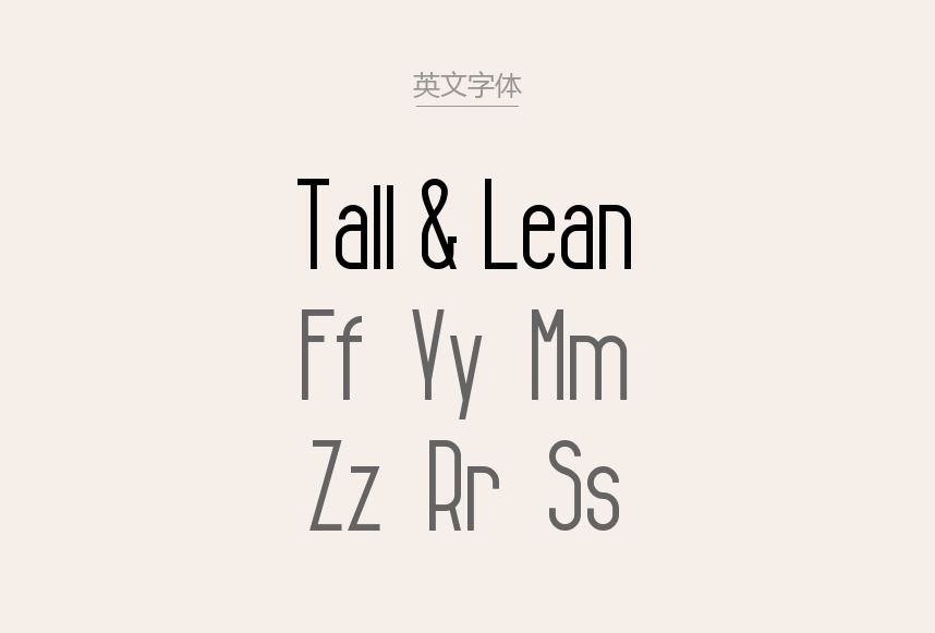 Tall & Lean-Regular.ttf字体下载