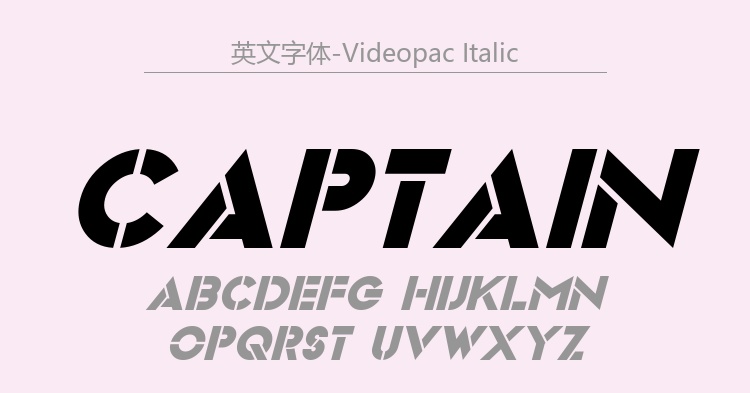 Videopac Italic.ttf字体下载