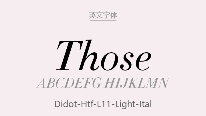 Didot.otf字体下载