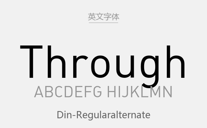 DIN-RegularAlternate(DIN).otf字体下载