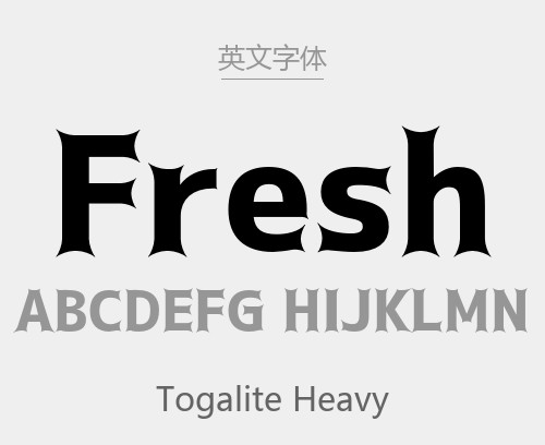 Togalite Heavy(Togalite托加里特黑体 免费商用).otf字体下载