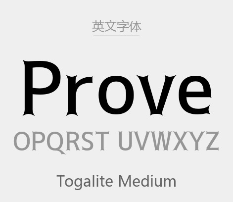 Togalite Medium(Togalite托加里特黑体 免费商用).otf字体下载