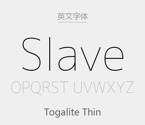 Togalite Thin(Togalite托加里特黑体 免费商用).otf字体下载