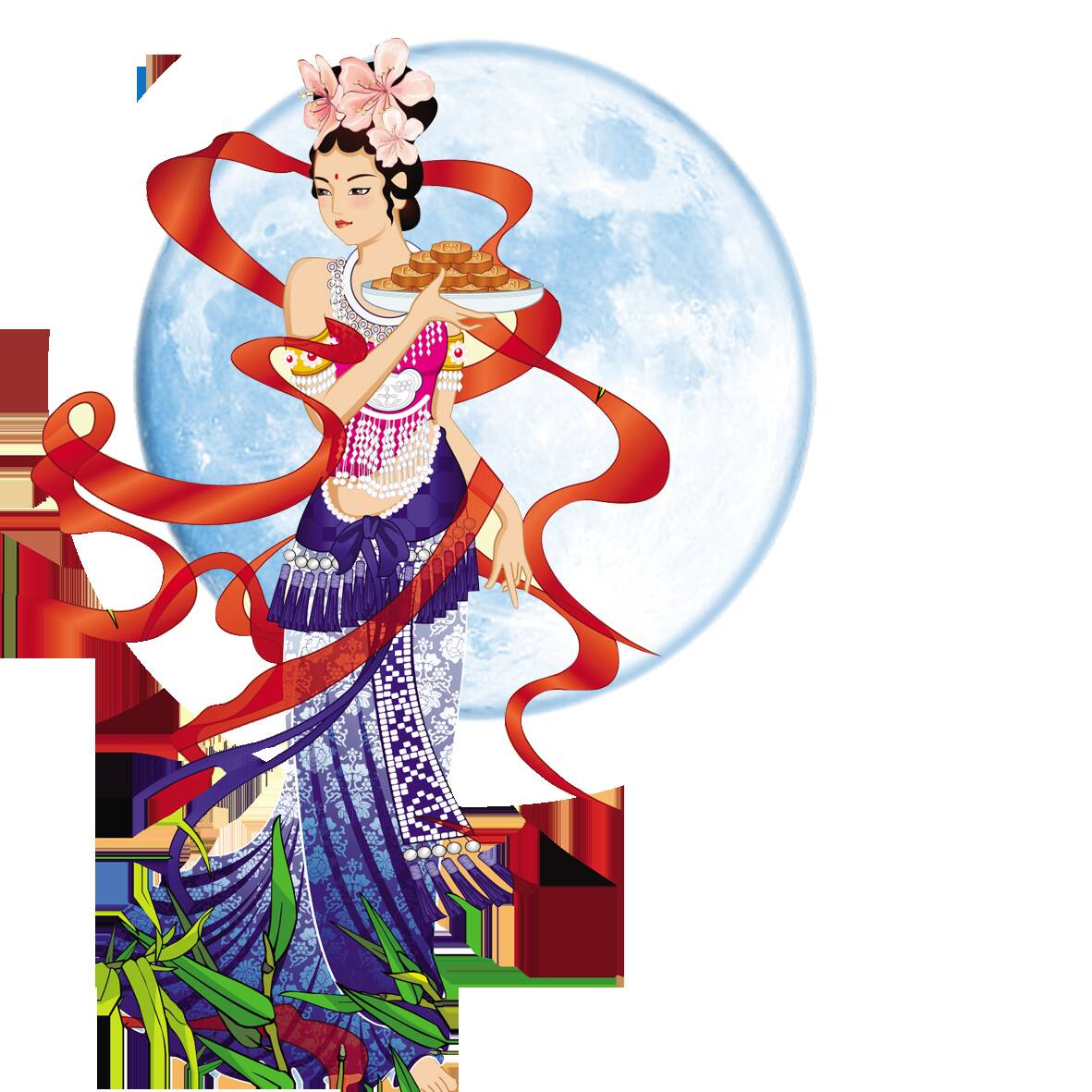 祥云凤凰元素插画PSD设计素材模板png免抠素材(324)