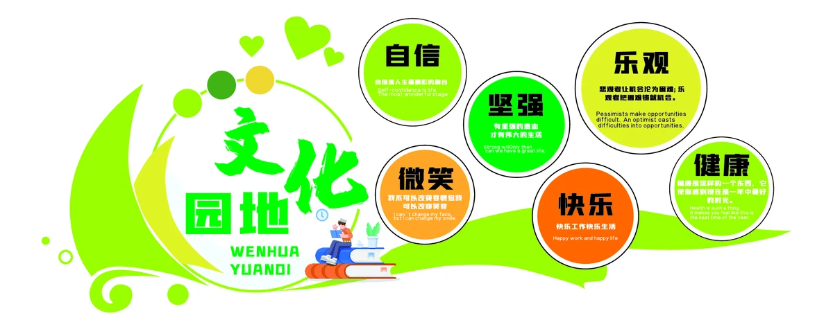校园文化墙公告栏模板AI矢量设计素材(29)