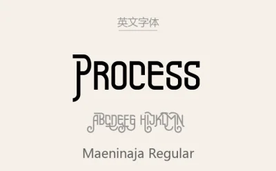 Maeninaja Regular .ttf (个性Maeninaja英文字体)