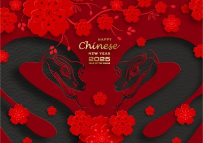 2025新春蛇年大吉红色喜庆背景金蛇大图矢量设计模板(65).ai