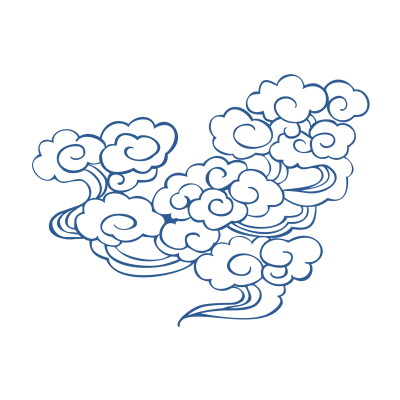 古典祥云云纹纹样元素PNG图案(6)