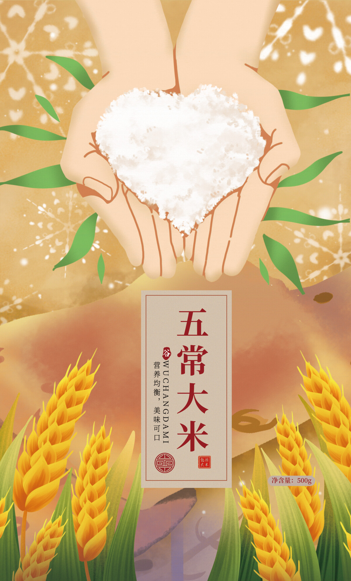 五谷杂粮塑料袋子盒子设计素材(13).psd