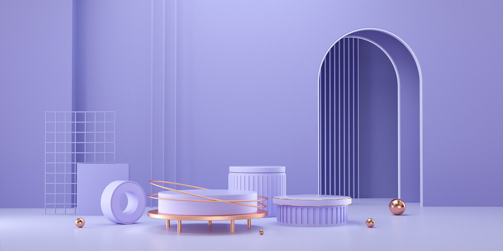 长春花蓝c4d电商产品立体几何展台背景长春花蓝C4D.c4d,psd