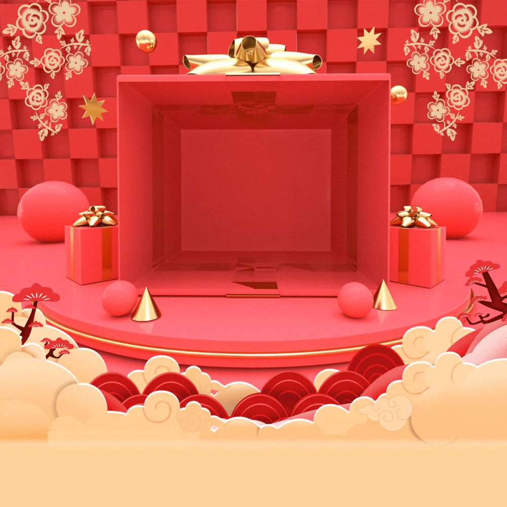 淘宝天猫抖音店铺产品主图C4D立体背景展示模板(118).psd
