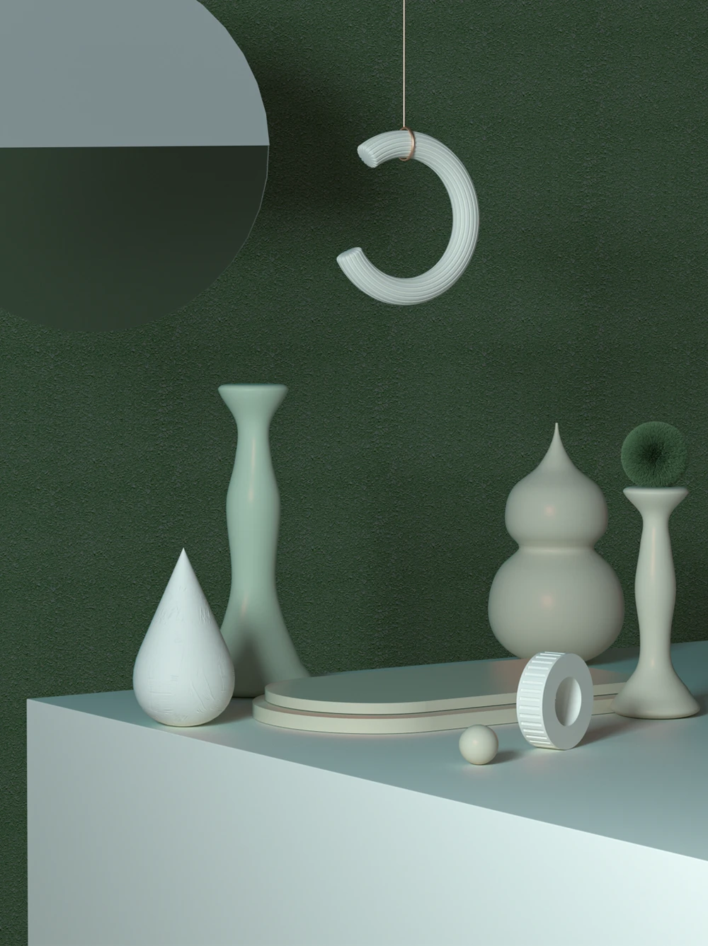 立体效果电商产品图C4D设计模板清新风格主图背景(99).psd
