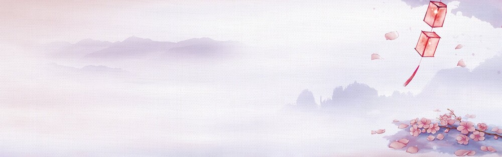 传统水墨风格山水飞鸟装饰画高清背景图(6).psd