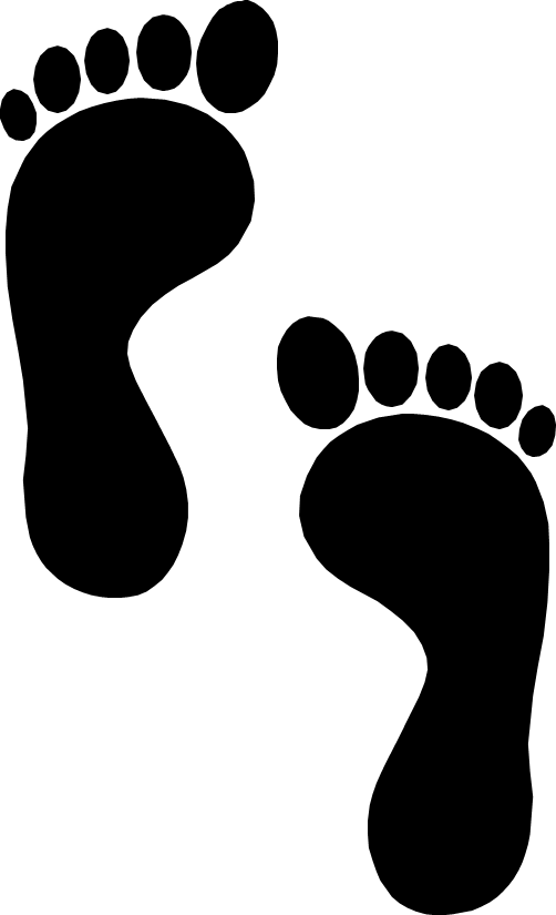 脚印PNG素材 透明脚印元素图