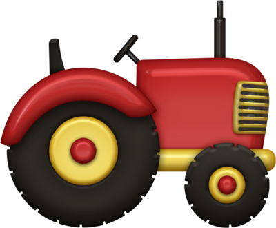 高清透明拖拉机元素图 Tractor PNG拖拉机图片