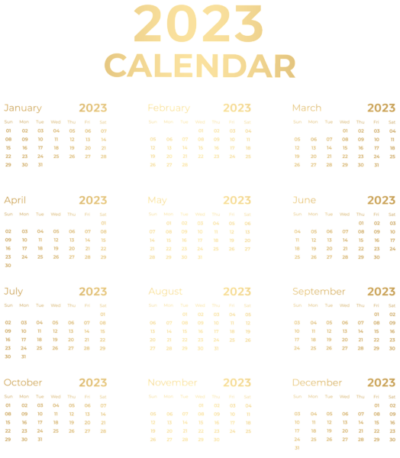 免费透明背景图 日历2023高清PNG
