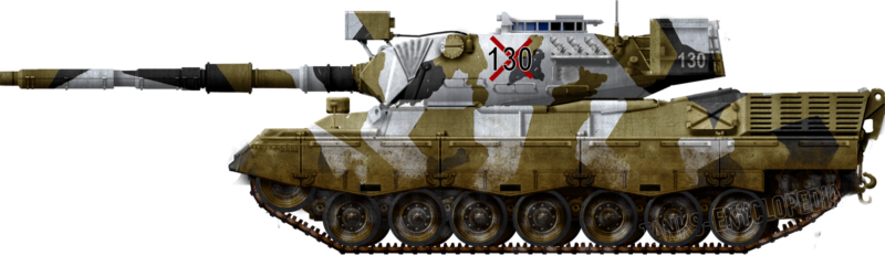 免费武器透明元素图 Leopard tank豹式坦克PNG图片