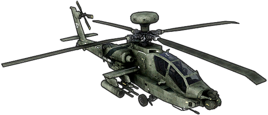武器免抠素材 AH-64阿帕奇高清透明PNG