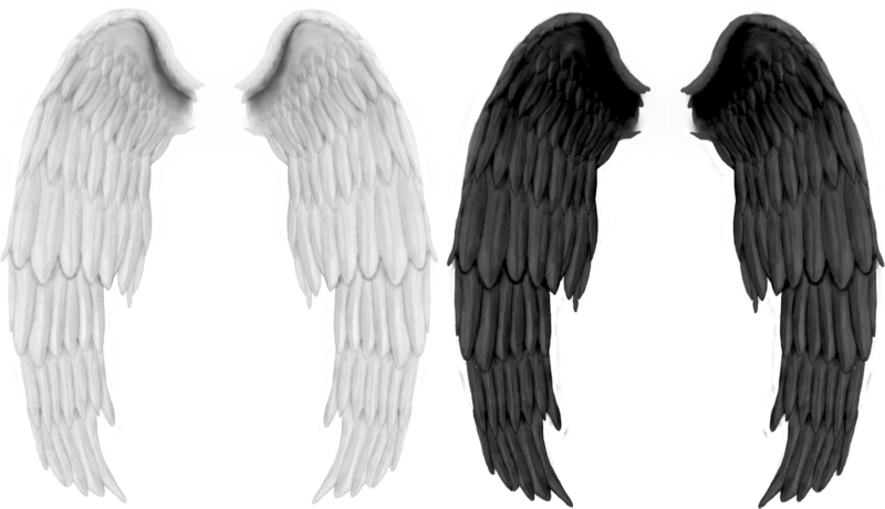 幻想，宗教高清透明底图 翅膀PNG素材图片