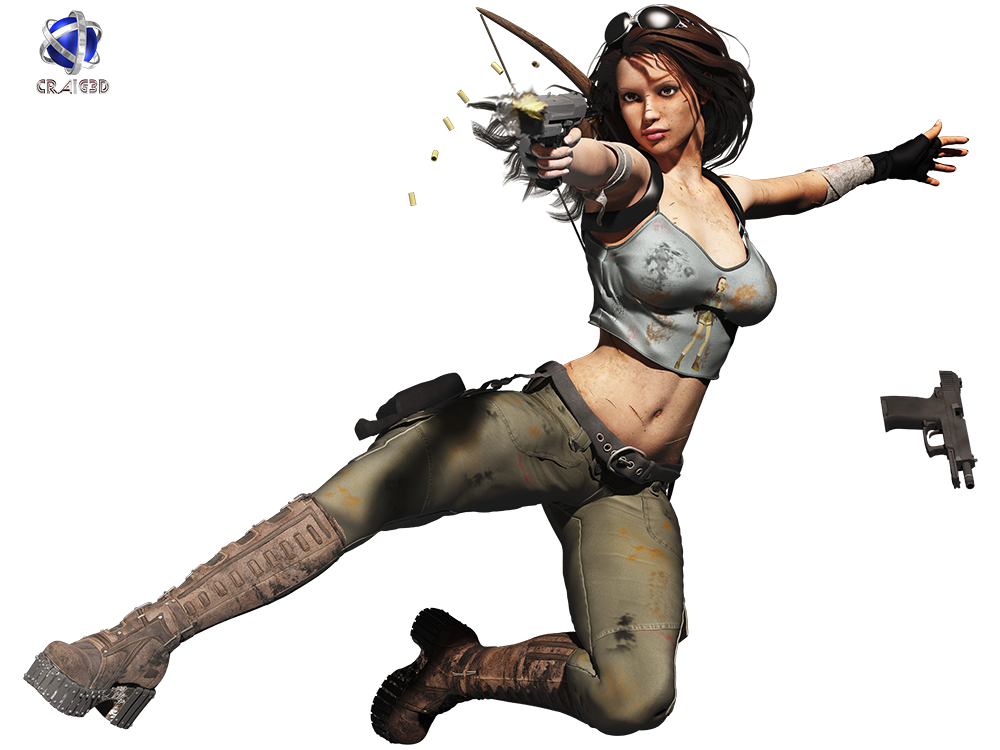 高清透明劳拉·克劳馥元素图 Lara Croft PNG劳拉·克劳馥图片