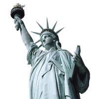 高清自由女神像PNG图片 透明自由女神像元素图Statue of Liberty