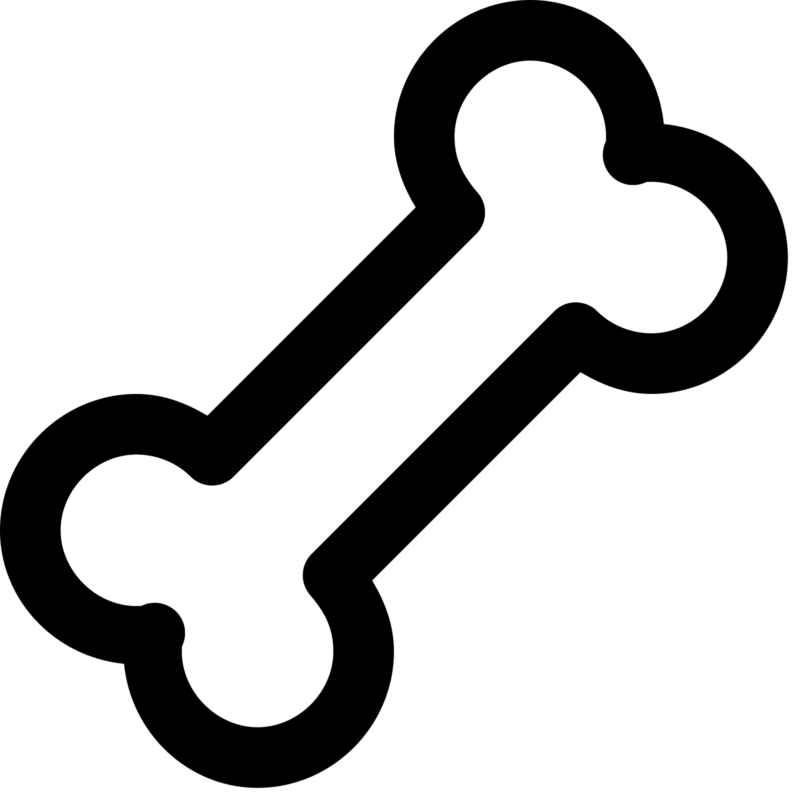 其他的无色透明底图 骨头PNG元素图