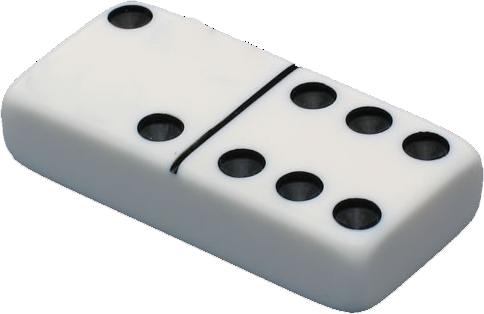 高清多米诺骨牌PNG图片 透明多米诺骨牌元素图Dominoes